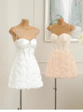 Trendy A Line Spaghetti Straps Mini Short Formal 8th Grade Homecoming Dresses Summer Middle School Hoco Dress Homecoming Outfits HZ1121