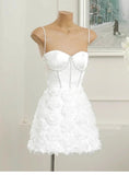 Trendy A Line Spaghetti Straps Mini Short Formal 8th Grade Homecoming Dresses Summer Middle School Hoco Dress Homecoming Outfits HZ1121