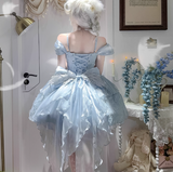 Pretty Ball Gown White Satin Short Formal 8th Grade Homecoming Dresses Summer Middle School Hoco Dress 6th Grade Graduation Outfits HZ1121