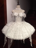 Pretty Ball Gown White Satin Short Formal 8th Grade Homecoming Dresses Summer Middle School Hoco Dress 6th Grade Graduation Outfits HZ1121