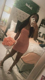 Pretty Sheath Spaghetti Straps Pink Sleeveless Short Formal 8th Grade Homecoming Dresses Summer Middle School Hoco Dress Homecoming Outfits HZ1121