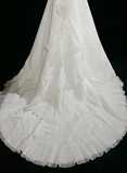 Vintage Wedding Dress 1950s 1940s Ball Gown Square Neck Lace White Long Wedding Dresses Bridal Gowns Brides Gown HZ1121