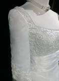 Vintage Wedding Dress 1950s 1940s Ball Gown Square Neck Satin White Long Wedding Dresses Bridal Gowns Brides Gown HZ1121