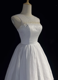 Cute Ball Gown Scoop White Tulle Short Mini Formal 8th Grade Homecoming Dresses Summer Middle School Hoco Dress Homecoming Outfits HZ1121