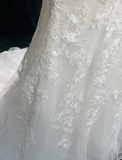 Vintage Wedding Dress 1950s 1940s Mermaid Scoop Lace White Long Wedding Dresses Bridal Gowns Brides Gown HZ1121
