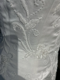 Retro Wedding Dress 1950s 1940s A line Square Neck Satin White Long Wedding Dresses Bridal Gowns Brides Gown HZ1121