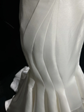 Vintage Wedding Dress 1950s 1940s Mermaid Sweetheart Satin White Long Wedding Dresses Bridal Gowns Brides Gown HZ1121