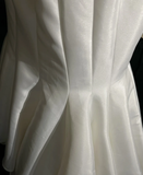 Vintage Wedding Dress 1950s 1940s Mermaid Sweetheart Satin White Long Wedding Dresses Bridal Gowns Brides Gown HZ1121