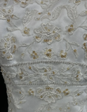 Vintage Wedding Dress 1970s High Low Strapless Lace White Long Wedding Dresses Bridal Gowns Elegant Brides Gown HZ1121