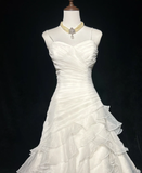 Retro Wedding Dress 1950s 1940s Ball Gown Spaghetti Straps White Long Wedding Dresses Bridal Gowns Brides Gown HZ1121