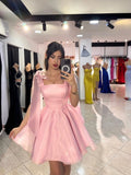 Fancy Short Hoco Dresses Ball Gown Spaghetti Straps Blue Mini Formal 8th Grade Homecoming Dresses Summer Middle School Homecoming Outfits HZ1121
