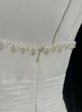 Retro Wedding Dress 1950s 1940s A Line One Shoulder Chiffon White Long Wedding Dresses Bridal Gowns Brides Gown HZ1121