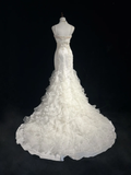 Retro Wedding Dress 1950s 1940s Mermaid Spaghetti Straps Tulle Long Wedding Dresses Bridal Gowns Elegant Brides Gown HZ1121