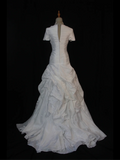 Vintage Wedding Dress 1970s Mermaid Sweetheart White Satin Long Wedding Dresses Bridal Gowns Elegant Brides Gown HZ1121