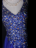 Cute A Line Spaghetti Straps Royal Blue Tulle Formal 8th Grade Homecoming Dresses Summer Middle School Hoco Dress Homecoming Outfits HZ1121