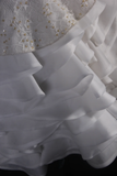 Cute Ball Gown Sweetheart White Satin Formal 8th Grade Homecoming Dresses Summer Middle School Hoco Dress Homecoming Outfits HZ1121