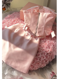 Cute A line 2 Pieces Pink Satin Mini Short Formal 8th Grade Homecoming Dresses Summer Middle School Hoco Dress Homecoming Outfits 25 Birthday Dress HZ1121