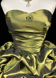Cute Ball Gown Sweetheart Taffeta Olive Green Sleeveless Mini Short Formal 8th Grade Homecoming Dresses Summer Middle School Hoco Dress Homecoming Outfits HZ1121
