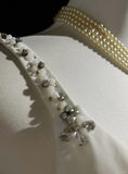 Modern A line Straps Silver Beads Chiffon Long White Backless Wedding Dresses Elegant Bridal Gowns HZ1121