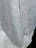 Vintage A line Spaghetti Straps White Satin Long 1940s 1950s Wedding Dresses Elegant Bridal Gowns HZ1121