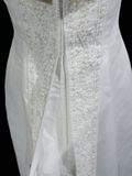 Vintage A line Spaghetti Straps White Satin Long 1940s 1950s Wedding Dresses Elegant Bridal Gowns HZ1121