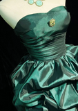 Vintage Ball Gown Sweetheart Taffeta Dark Green Sleeveless Mini Short Formal 8th Grade Homecoming Dresses Summer Middle School Hoco Dress Homecoming Outfits HZ1121