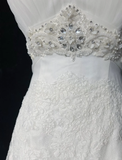 Vintage Bridal Gown 1960s A Line Strapless Tulle Lace Long White Wedding Dresses Elegant Bridal Gowns HZ1121