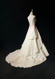 Vintage Bridal Gown 1960s Ball Gown Off The Shoulder Ivory Long Summer Autumn Wedding Dresses Elegant Bridal Gowns HZ1121