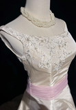 Vintage Bridal Gown 1960s Ball Gown Off The Shoulder Ivory Long Summer Autumn Wedding Dresses Elegant Bridal Gowns HZ1121