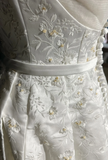 Vintage A line Bateau White Satin Long 1940s 1950s Wedding Dresses Elegant Bridal Gowns HZ1121