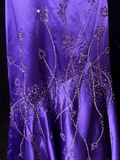 Elegant Mermaid Spaghetti Straps Grape Satin Backless Prom Dresses Party Dress Summer 20th Birthday Outfits 18th Birthday Dresses HZ1121