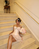 Cute A Line Sweetheart Pink Lace Mini Short Formal 8th Grade Homecoming Dresses Summer Middle School Hoco Dress Homecoming Outfits HZ1121