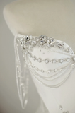 Unique Bridal Gown A Line Sweetheart White Satin Long Wedding Dresses With Silver Beads Elegant Brides Gowns HZ1121