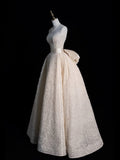 Unique Wedding Dress Ball Gown Strapless Neck Lace Long Wedding Dresses Bridal Gowns Elegant Brides Gown HZ1121
