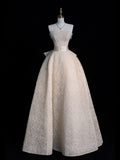 Unique Wedding Dress Ball Gown Strapless Neck Lace Long Wedding Dresses Bridal Gowns Elegant Brides Gown HZ1121