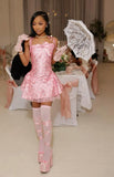 Cute A Line Spaghetti Straps Pink Lace Sleeveless Mini Short Formal 8th Grade Homecoming Dresses Summer Middle School Hoco Dress 16th Homecoming Outfits HZ1121
