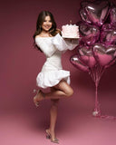 Sexy Sheath Off The Shoulder White Mini Short Formal 8th Grade Homecoming Dresses Summer Middle School Hoco Dress Homecoming Outfits Birthday Outfit HZ1121