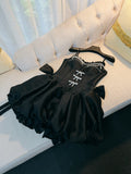 Fancy Short Hoco Dresses Ball Gown Spaghetti Straps Black Formal 8th Grade Homecoming Dresses Summer Middle School Homecoming Outfits HZ1121