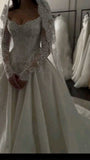 Ethereal Wedding Dress Ball Gown Off The Shoulder Tulle Lace White Wedding Dresses Bridal Gowns HZ1121