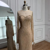 Ethereal Wedding Dress Sheath V Neck Lace Long Sleeves White Wedding Dresses Bridal Gowns HZ1121