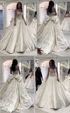 Ethereal Wedding Dress Ball Gown Strapless Lace Long White Wedding Dresses Bridal Gowns HZ1121