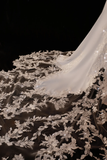 Timeless Bridal Gown Mermaid Off The Shoulder Satin Short Sleeves Wedding Dresses Elegant Bridal Gowns HZ1121