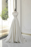 Timeless Bridal Gown Ball Gown Strapless Organza Sleeveless Long White Wedding Dresses Elegant Bridal Gowns HZ1121