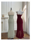 Elegant High Low Spaghetti Straps Sleeveless Long Evening Party Gowns Evening Formal Dresses Prom Dress HZ1121