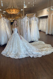 Classic Bridal Gown Ball Gown Sweetheart Lace White Wedding Dresses Minimalist Bridal Gowns HZ1121