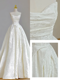 Pretty Wedding Dress Ball Gown Sweetheart Ivory Lace Wedding Dresses Bridal Gowns HZ1121