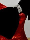 Gorgeous Mermaid Spaghetti Straps Red Long Prom Dress Party Dress Graduation Dresses HZ1121