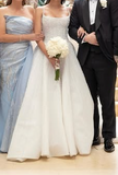 Pretty Wedding Dress Ball Gown Spaghetti Straps Sequin White Wedding Dresses Bridal Gowns HZ1121