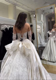 Elegant Bridal Dress Ball Gown Sweetheart White Lace Wedding Dresses Minimalist Bridal Gowns HZ1121
