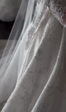 Ethereal Wedding Dress Ball Gown Off The Shoulder Tulle Lace White Wedding Dresses Bridal Gowns HZ1121